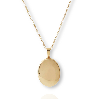 Solid Gold Personalized Locket Necklace